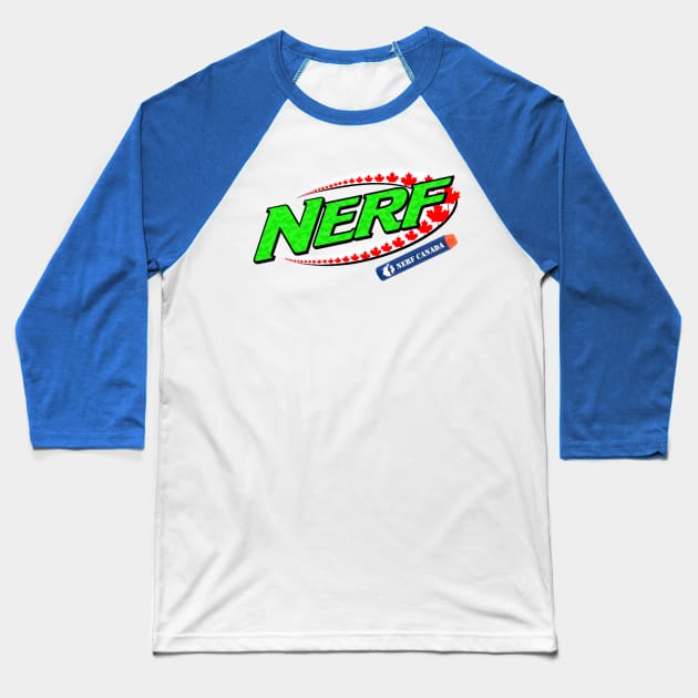 Nerf Canada Baseball T-Shirt by allthernerds